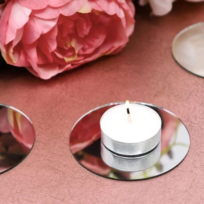 Juvale 50-Pack Small Round Mirrors For Crafts, 3-Inch Glass Tile Circles For Wall And Table Decor, Mosaics, DIY Home Projects, Decorations 2 Juvale 50-Pack Small Round Mirrors For Crafts, 3-Inch Glass Tile Circles For Wall And Table Decor, Mosaics, DIY Home Projects, Decorations - Image 2