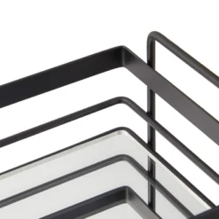 Juvale 2-Tier Matte Black Mirrored Tray For Vanity, Bathroom Countertop, Perfume Organizer (12 X 5.7 X 11 In) 7 Juvale 2-Tier Matte Black Mirrored Tray For Vanity, Bathroom Countertop, Perfume Organizer (12 X 5.7 X 11 In) -Juvale GUEST 30444848 1019 4617 8df7 10b30055cea9