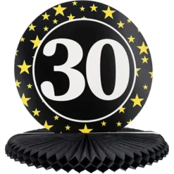 3-Pack 30Th Birthday Honeycomb Table Centerpiece Party Decoration, 3 Star Designs -Juvale GUEST 30466005 9d8f 4be7 8919 1a211af01e14
