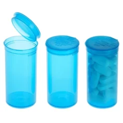 Juvale 30 Pack Empty Pill Bottles With Pop Top Caps, 19 Dram Prescription Medicine Containers (Blue) -Juvale GUEST 316709c9 5386 41c1 ac93 3809a735a0e6