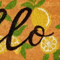 Juvale Nonslip Coco Coir Front Welcome Door Mat, Hello Lemon Indoor Outdoor Doormat Rug, 17x30 In 9 Juvale Nonslip Coco Coir Front Welcome Door Mat, Hello Lemon Indoor Outdoor Doormat Rug, 17x30 In -Juvale GUEST 31dfdf21 cd06 4f52 8016 b052e97ff25d
