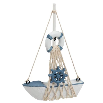 Juvale Set Of 4 Nautical Baby Shower Decorations For Boy-Themed Spaces, Miniature Sailboat Sea Decorations For Home Bathroom, Nursery, 5 X 7 In 7 Juvale Set Of 4 Nautical Baby Shower Decorations For Boy-Themed Spaces, Miniature Sailboat Sea Decorations For Home Bathroom, Nursery, 5 X 7 In - Image 7
