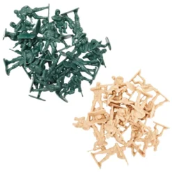 Juvale 100-Pieces Of Toy Army Men Action Figures For Boys In 2 Colors, War Soldiers Toys Play Set With 2 Flags And Forts, And Battlefield Accessories -Juvale GUEST 320cb6ed ea44 482e 8cca 9e77f4d4275d