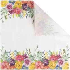 Juvale 100 Pack Floral Paper Napkins Disposable For Bridal Shower, Birthday, Spring Tea Party, 6.5 In -Juvale GUEST 32dbda87 ff80 4e6b 8142 7649de0259ff