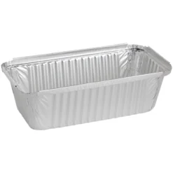 Juvale 50 Pack Disposable Aluminum Loaf Pans With Lids, 22oz Tins For Baking, Heating, Storing, 8.5 X 2.5 X 4.5 In -Juvale GUEST 34ef769e a7cc 40fe 819a 77cfc358b126