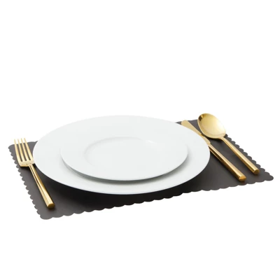 100-Pack Black Party Paper Placemats Rectangular Tabletop Mats With Wavy Edge 4 100-Pack Black Party Paper Placemats Rectangular Tabletop Mats With Wavy Edge - Image 4