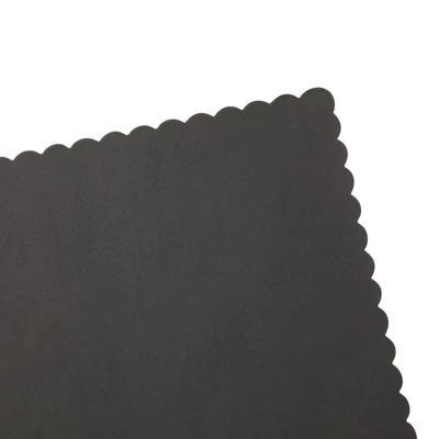 100-Pack Black Party Paper Placemats Rectangular Tabletop Mats With Wavy Edge 5 100-Pack Black Party Paper Placemats Rectangular Tabletop Mats With Wavy Edge - Image 5