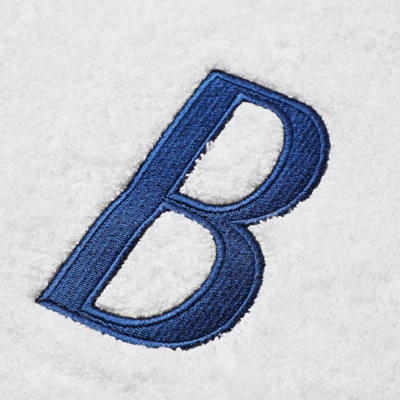 Juvale 3 Piece Letter B Monogrammed Bath Towels Set, White Cotton Bath Towel, Hand Towel, And Washcloth W Blue Embroidered Initial B For Wedding Gift 3 Juvale 3 Piece Letter B Monogrammed Bath Towels Set, White Cotton Bath Towel, Hand Towel, And Washcloth W Blue Embroidered Initial B For Wedding Gift - Image 3
