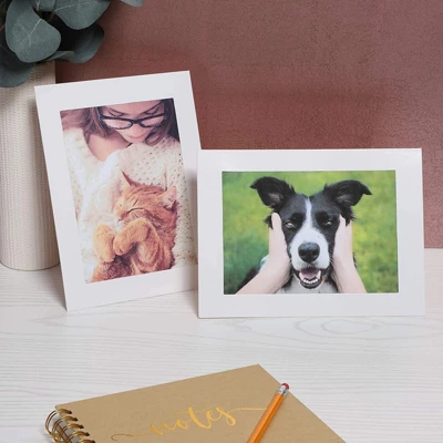 Juvale 30-Pack Cardboard Photo Picture Frame Easel Holds 5 X 7 Photos, White 1 Juvale 30-Pack Cardboard Photo Picture Frame Easel Holds 5 X 7 Photos, White