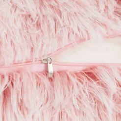 Juvale 2 Pack Decorative Throw Pillow Covers 20x20 In, Blush Pink Faux Fur -Juvale GUEST 3962c4c8 09ba 46e2 8f86 bfaca49dedc9