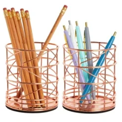 Juvale 2 Pack Rose Gold Pen Holder, Metal Wire Pink Pencil Holder For Desk, Office And School Supplies, Makeup Brush Organizer For Vanity, 3.6 X 4 In 10 Juvale 2 Pack Rose Gold Pen Holder, Metal Wire Pink Pencil Holder For Desk, Office And School Supplies, Makeup Brush Organizer For Vanity, 3.6 X 4 In -Juvale GUEST 3adb049c d4d4 4127 a38c c4830332b72f