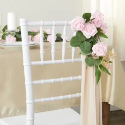 Juvale 100 Pack Light Pink Artificial Roses, DIY Crafts, 3 Inch Stemless Flower Heads For Wall Decor, Weddings, Bouquets