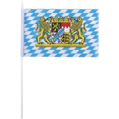 Juvale 72 Piece Bavarian Stick Flag, Handheld Oktoberfest Flags, German Party Decor (8x5 In) 1 Juvale 72 Piece Bavarian Stick Flag, Handheld Oktoberfest Flags, German Party Decor (8x5 In)