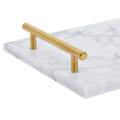 Rectangle Marble Serving Tray, Jewelry Trinket Tray, Perfume Tray, Bathroom Toilet Vanity Tray With Handle (White 15"x7.5"x0.4") 11 Rectangle Marble Serving Tray, Jewelry Trinket Tray, Perfume Tray, Bathroom Toilet Vanity Tray With Handle (White 15"x7.5"x0.4") -Juvale GUEST 3c115f86 d6aa 4d88 9e55 81259ca49ba9