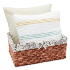 Set Of 5 Brown Woven Storage Nesting Baskets For Closet Organization, Bathroom Shelves, Pantry, Vanity, Bathroom, Small, Rectangular, 3 Sizes 15 Set Of 5 Brown Woven Storage Nesting Baskets For Closet Organization, Bathroom Shelves, Pantry, Vanity, Bathroom, Small, Rectangular, 3 Sizes -Juvale GUEST 3cabe286 808d 4c78 b4f5 ff6d613cd482