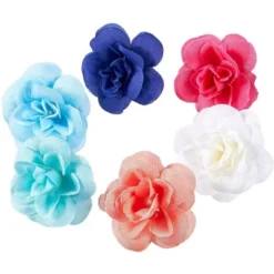 Juvale Artificial Flower Heads - 60-Pack Fabric Fake Flowers For Wedding Decorations, Baby Showers, DIY Crafts, Mixed Colors, 1.5 X 1.5 X 1.2 Inches -Juvale GUEST 3cca587a ade2 4944 9148 bf6e540fa7c8