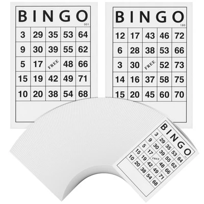 Juvale Paper Bingo Cards For Kids And Adults, 001-180 Numbered Cardstock Paper Sheets For Bingo Supplies, Birthday Party, Company Event, 4 X 6 In 7 Juvale Paper Bingo Cards For Kids And Adults, 001-180 Numbered Cardstock Paper Sheets For Bingo Supplies, Birthday Party, Company Event, 4 X 6 In - Image 7