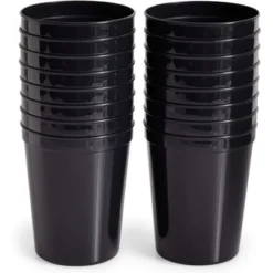 Juvale 16 Pack 16 Oz Reusable Stadium Cups, Plastic Tumblers For Party, Black 7 Juvale 16 Pack 16 Oz Reusable Stadium Cups, Plastic Tumblers For Party, Black -Juvale GUEST 4044f6aa 9f1a 43bf 80c1 5dc412bd00b2