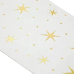 Blue Panda 50 Pack Gold And White Dinner Napkins With Stars, Gold Foil For Baby Shower, Birthday, Holidays, 3-Ply, 4 X 8 In -Juvale GUEST 42d45906 17ce 463e 83ae 20eba609abce