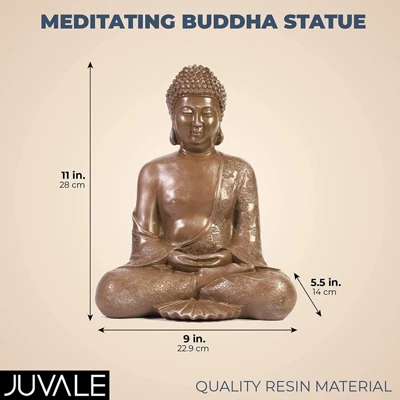 Juvale Decorative Meditating Buddha Statue (11 Inch) 1 Juvale Decorative Meditating Buddha Statue (11 Inch)