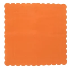 Juvale 100 Pack Orange Scalloped Edged Disposable Cocktail Paper Napkins Party Supplies -Juvale GUEST 45121973 899a 4fe2 b5f6 aff042609032