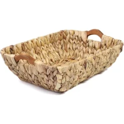 Juvale 2 Pack Natural Brown Hyacinth Storage Baskets With Wooden Handles For Shelves, Decorative Bathroom Organization, 14.5 X 10.5 X 4 In 13 Juvale 2 Pack Natural Brown Hyacinth Storage Baskets With Wooden Handles For Shelves, Decorative Bathroom Organization, 14.5 X 10.5 X 4 In -Juvale GUEST 46ad8658 705d 422e a502 7b70d6e0d057