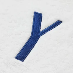 Juvale 3 Piece Letter Y Monogrammed Bath Towels Set, White Cotton Bath Towel, Hand Towel, And Washcloth W Blue Embroidered Initial Y For Wedding Gift -Juvale GUEST 473d2856 b358 4363 bfb7 a6f02d98b0de