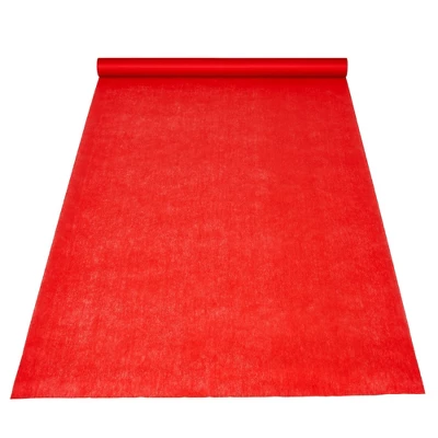 Juvale Red Carpet Runner For Party, 50 Ft Runway Aisle For Wedding, Banquet, Prom Nights, Movie Night Decor, 40gsm, 3 Feet Wide 4 Juvale Red Carpet Runner For Party, 50 Ft Runway Aisle For Wedding, Banquet, Prom Nights, Movie Night Decor, 40gsm, 3 Feet Wide - Image 4