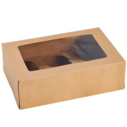 Juvale 24 Pack 6 Count Cupcake Boxes With Windows, To Go Containers For Bakery, Desserts, Muffins (Kraft Paper, 3.7x4.2x3.7 In) -Juvale GUEST 4885200e 9564 4e31 9886 d1ae7398f0c6
