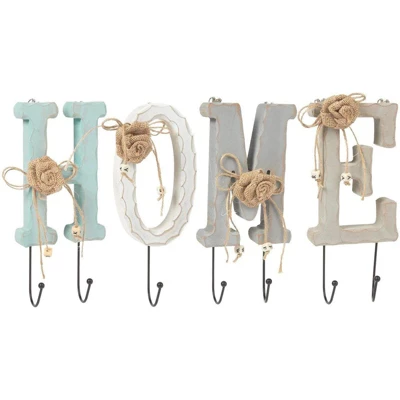 Juvale Farmhouse Home Key Holder For Wall With 7 Peg Hooks For Entryway, Farmhouse Home Decor 5 Juvale Farmhouse Home Key Holder For Wall With 7 Peg Hooks For Entryway, Farmhouse Home Decor - Image 5