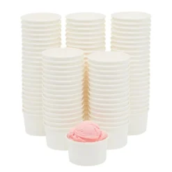 Juvale 100 Pack Disposable Ice Cream Sundae Cups For Frozen Dessert, Yogurt, Fruit Cocktails, 8 Oz -Juvale GUEST 4ac993f1 accf 45ea af2f d25152cca42d