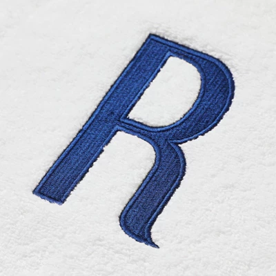 Juvale 3 Piece Letter R Monogrammed Bath Towels Set, White Cotton Bath Towel, Hand Towel, And Washcloth W Blue Embroidered Initial R For Wedding Gift 3 Juvale 3 Piece Letter R Monogrammed Bath Towels Set, White Cotton Bath Towel, Hand Towel, And Washcloth W Blue Embroidered Initial R For Wedding Gift - Image 3