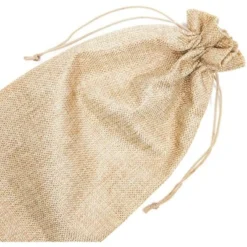 Juvale 24-Pack Burlap Wine Gift Bag With Jute Drawstring, Natural Linen Wine Bottle Wrapping Holder For Anniversary Wedding Events, 14" X 6" -Juvale GUEST 4d6ac110 5d76 4d6f 9192 b4bbc260d6a1