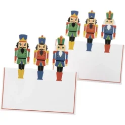 Juvale 100-Pack Christmas Nutcracker Table Place Cards, Holiday Soldier Die Cut Design (2 X 3.5 In) -Juvale GUEST 4e4d57ed 84ba 40c6 9fe5 02bd4a762362