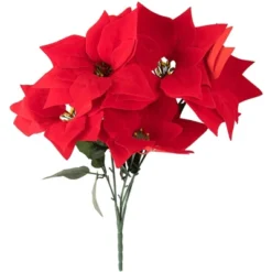 Juvale 4 Pack Artificial Red Poinsettia Flowers For Christmas Decorations -Juvale GUEST 4f5778ef 94df 4f31 9a15 5d2fe4a5de71