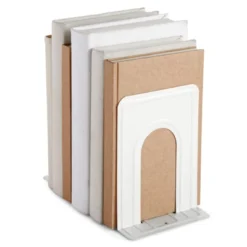 Juvale 12 Pack Metal Bookends For Shelves, Heavy Duty White Book Stoppers For Library, Living Room, Or Office (5x6.6x 5.8 In) 9 Juvale 12 Pack Metal Bookends For Shelves, Heavy Duty White Book Stoppers For Library, Living Room, Or Office (5x6.6x 5.8 In) -Juvale GUEST 5114c808 703b 4b86 91d9 9ec3cedeeb21