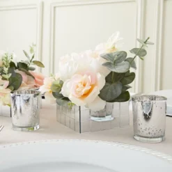 Juvale 150 Pieces Square Mirror Tiles For Centerpieces, Small Glass Mirrors For Crafts, DIY Decorations, 3 Sizes