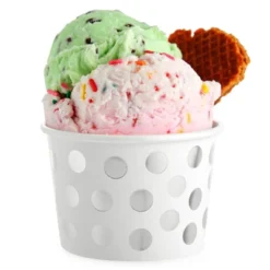 Juvale 50 Pack Paper Ice Cream Cups For Frozen Yogurt, Disposable Dessert Bowls With Silver Foil Polka Dots, 8 Oz 10 Juvale 50 Pack Paper Ice Cream Cups For Frozen Yogurt, Disposable Dessert Bowls With Silver Foil Polka Dots, 8 Oz -Juvale GUEST 5292d573 238d 44eb 93b7 422531ca0ef5