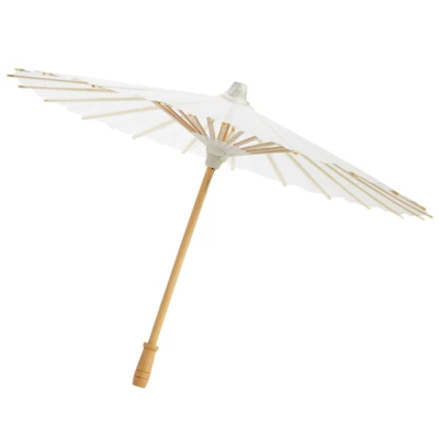 Juvale 6 Pack Small Parasol Paper Umbrellas For Decorations For Kids, Cocktail Party Decor, DIY Crafts, Sun Parasols Photo Props, White, 16 In 6 Juvale 6 Pack Small Parasol Paper Umbrellas For Decorations For Kids, Cocktail Party Decor, DIY Crafts, Sun Parasols Photo Props, White, 16 In - Image 6