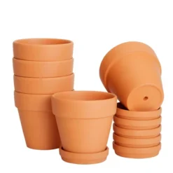 Juvale 6-Pack Small Terra Cotta Pots With Sauce And Drainage Hole, 4 Inch Terracotta Pot For Succulents, Flowers, Cactus, Garden, Indoor And Outdoor 10 Juvale 6-Pack Small Terra Cotta Pots With Sauce And Drainage Hole, 4 Inch Terracotta Pot For Succulents, Flowers, Cactus, Garden, Indoor And Outdoor -Juvale GUEST 53c142fa 2b9e 40d4 8ce4 f2612e22a305