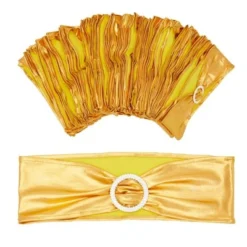 Juvale Gold Chair Sashes With Silver Buckles For Wedding Reception, Baby Shower, Birthday Party, Fits 13.5- To 16.5-Inch Chair Backs (100 Pack) 7 Juvale Gold Chair Sashes With Silver Buckles For Wedding Reception, Baby Shower, Birthday Party, Fits 13.5- To 16.5-Inch Chair Backs (100 Pack) -Juvale GUEST 56622895 0f0f 4acd 8300 a73768a2b3a7