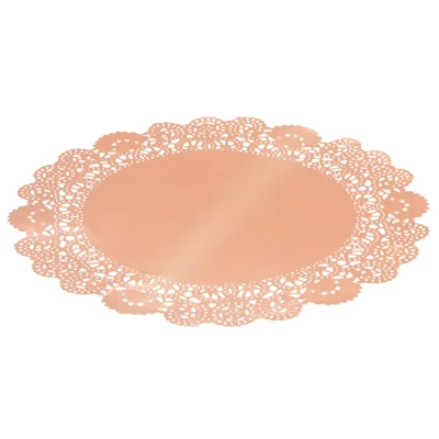 Juvale 100 Pack Metallic Copper Orange Placemats, Round Paper Lace Doilies For Place Settings, Desserts, Formal Events, 10 In 5 Juvale 100 Pack Metallic Copper Orange Placemats, Round Paper Lace Doilies For Place Settings, Desserts, Formal Events, 10 In - Image 5