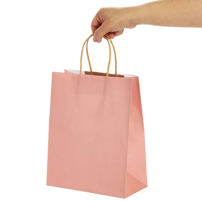 Juvale 15-Pack Of Pink Glossy Medium Paper Gift Bags With Handles 8x4x10 Inches For Wedding Receptions, Baby Showers, Birthday Party Favors 1 Juvale 15-Pack Of Pink Glossy Medium Paper Gift Bags With Handles 8x4x10 Inches For Wedding Receptions, Baby Showers, Birthday Party Favors