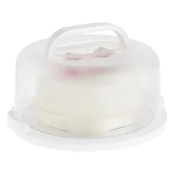 Juvale Round Cake Carrier With Lid And Handle For 10-Inch Desserts (12 X 5.9 In) -Juvale GUEST 5ea752f2 9e56 4f57 929d 430e9684b84b
