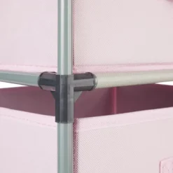 Juvale Fabric Drawer Dresser Storage Organizer Chest Tower With 4 Clothes Drawers Bins For Bedroom, Nursery, Closet, Pink 16.5x13 In -Juvale GUEST 5f08aad3 6897 40db 94ea 7d3a028474c7