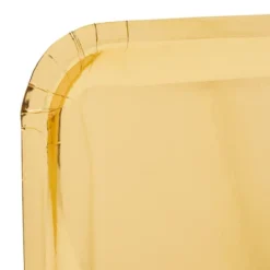 Juvale 48-Pack Gold Square Plates Disposable 7-Inch Paper Plates For Cake, Appetizer, Dessert, Lunch, Anniversary, Kids Birthday Party Supplies -Juvale GUEST 5f1444af ce09 424d b54b a0cab73bf937
