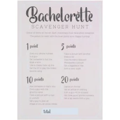 Juvale Bachelorette Party Game, 50-Pack Bar Scavenger Hunt Drinking Games And Dares, Fun Novelty Cards For Adults, Girls Night Out, Bridal Shower -Juvale GUEST 5fa29da2 e737 4235 9108 5a05c1ef716e