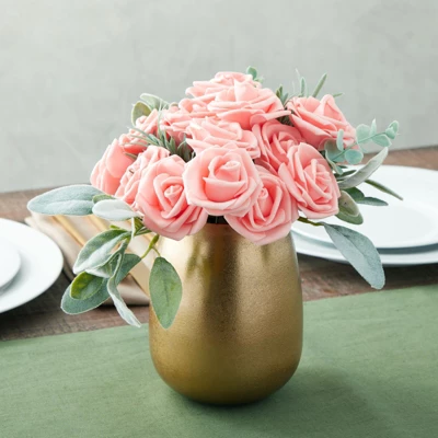 Juvale 100 Pack Foam Pink Flowers, 3 Inch Artificial Stemless Roses For Crafts, Wall Decorations, Wedding Receptions, Spring Decor, And DIY Projects 3 Juvale 100 Pack Foam Pink Flowers, 3 Inch Artificial Stemless Roses For Crafts, Wall Decorations, Wedding Receptions, Spring Decor, And DIY Projects - Image 3