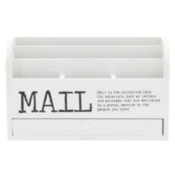 Juvale White Mail Organizer For Desktop, Wooden Mail Sorter Storage Box For Countertop, Home Office, Farmhouse-Style 3-Tier Holder With Drawer (11 In) 13 Juvale White Mail Organizer For Desktop, Wooden Mail Sorter Storage Box For Countertop, Home Office, Farmhouse-Style 3-Tier Holder With Drawer (11 In) -Juvale GUEST 60c64ea9 5ce5 40f9 89f8 fd1829aea78e