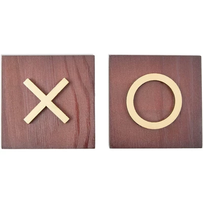 Juvale 10 Pieces Wooden Tic Tac Toe Board Game For Kids And Adults, 9.5 X 9.5 In 4 Juvale 10 Pieces Wooden Tic Tac Toe Board Game For Kids And Adults, 9.5 X 9.5 In - Image 4